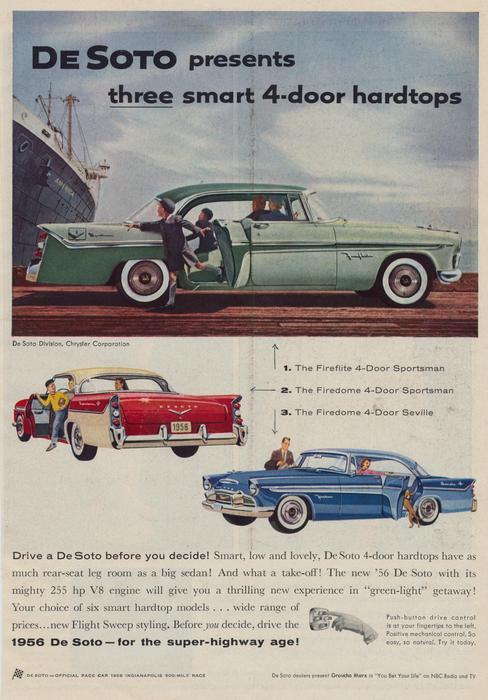 1956 De Soto for the super highway age